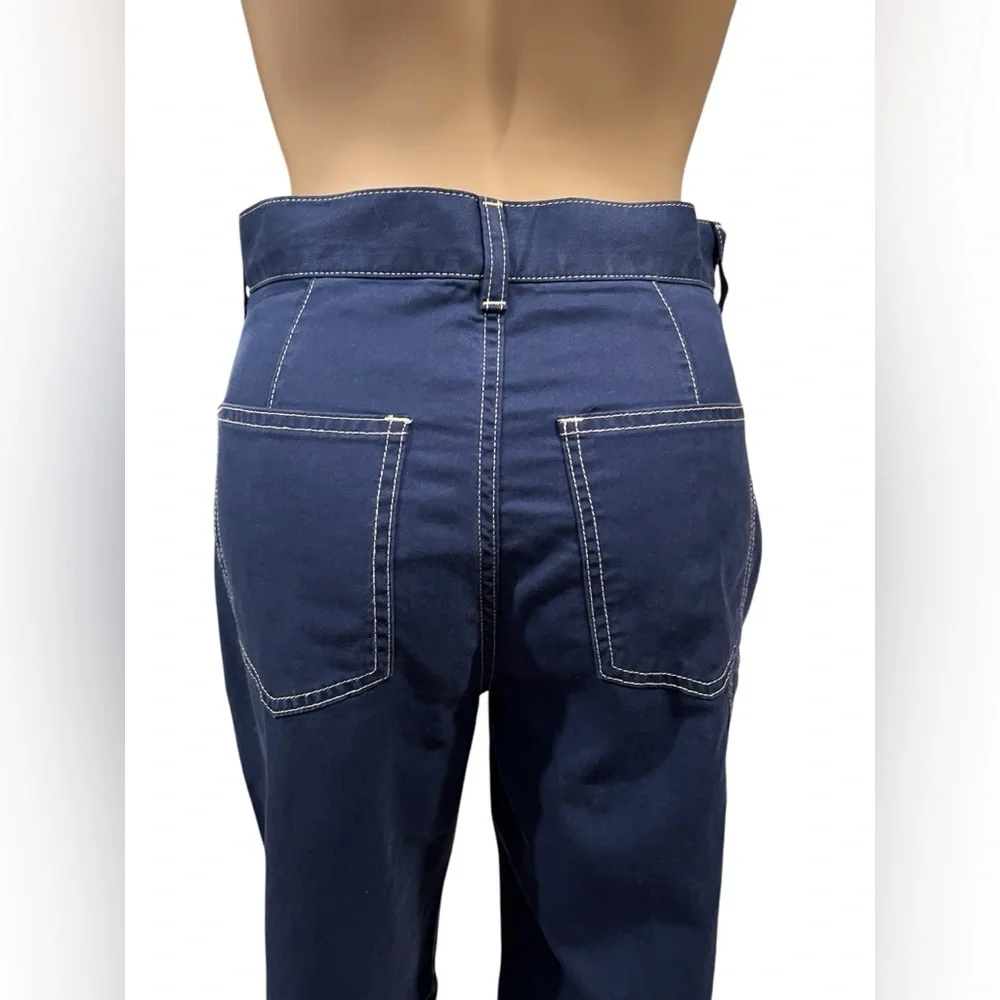 Polo Ralph Lauren Pant Womens Cotton Twill Utility Navy Straight Leg Size 2 - Picture 9 of 16